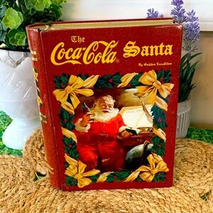 Vintage The Coca-Cola Santa Book Holiday Tin